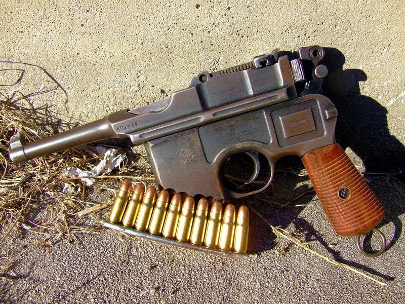 Mauser C96 (COLD WAR, INTERWAR, KOREAN WAR, VIETNAM WAR, WORLD WAR 1, WORLD WAR 2, WINTER WAR) Mauser C96