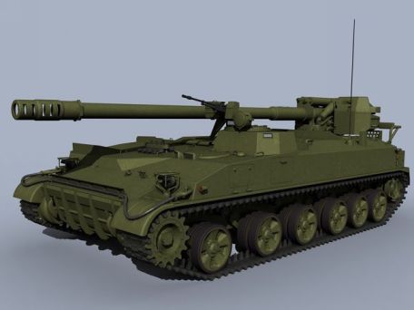 2S5 Giatsint-S (Hyacinth) (M1981) (COLD WAR, MODERN, SELF-PROPELLED ARTILLERY) 2S5 Giatsint-S (Hyacinth) (M1981)
