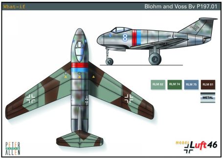 Blohm and Voss Bv P.197 (SECRET WEAPONS OF THE LUFTWAFFE, WORLD WAR 2, X-PLANE) Blohm and Voss Bv P.197