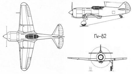 Gudkov GU-82 (WORLD WAR 2, X-PLANE) Gudkov GU-82