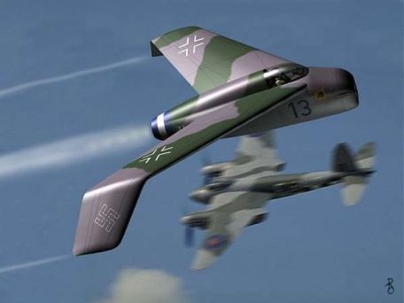 Heinkel He P.1078C (SECRET WEAPONS OF THE LUFTWAFFE, WORLD WAR 2, X-PLANE) Heinkel He P.1078C