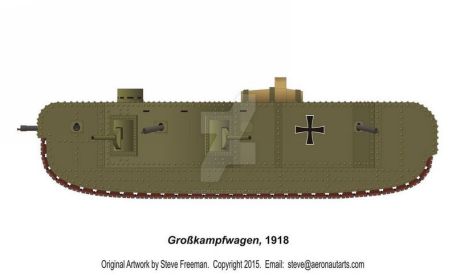 K Grosskampfwagen (K-Wagen) (WORLD WAR 1, X-TANK) K Grosskampfwagen (K-Wagen)