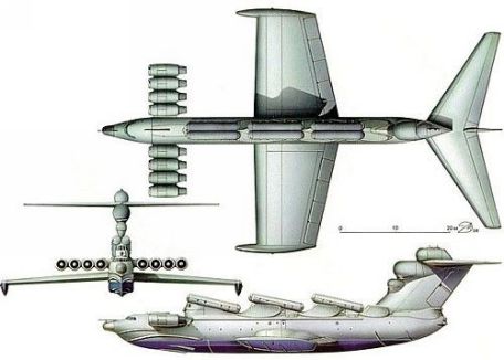 Lun (Ekranoplan) (COLD WAR, MODERN AIRCRAFT, X-PLANE) Lun (Ekranoplan)