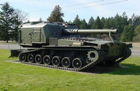 M55 SPH (COLD WAR, SELF-PROPELLED ARTILLERY, VIETNAM WAR) M55 SPH