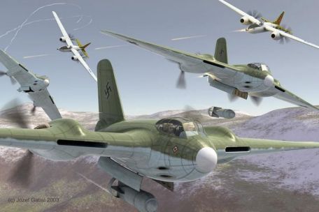 Messerschmitt Me 329 (Zerstorer) (SECRET WEAPONS OF THE LUFTWAFFE, WORLD WAR 2, X-PLANE) Messerschmitt Me 329 (Zerstorer)