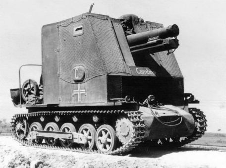 sIG 33 auf Geschutzwagen